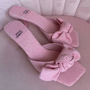 Jeffrey Campbell pink bow kitten heels . NEW.